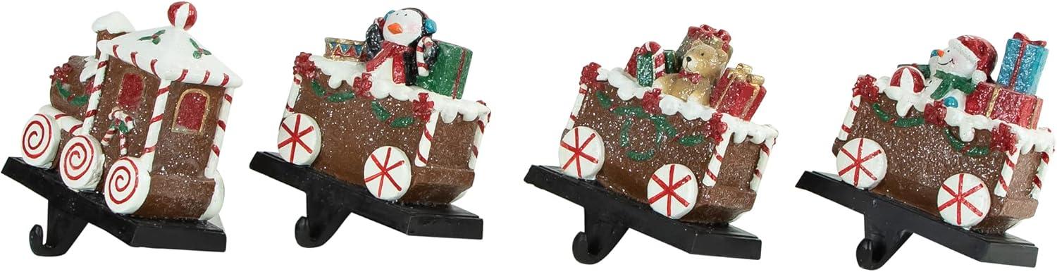 Gingerbread Train Christmas Stocking Holders
