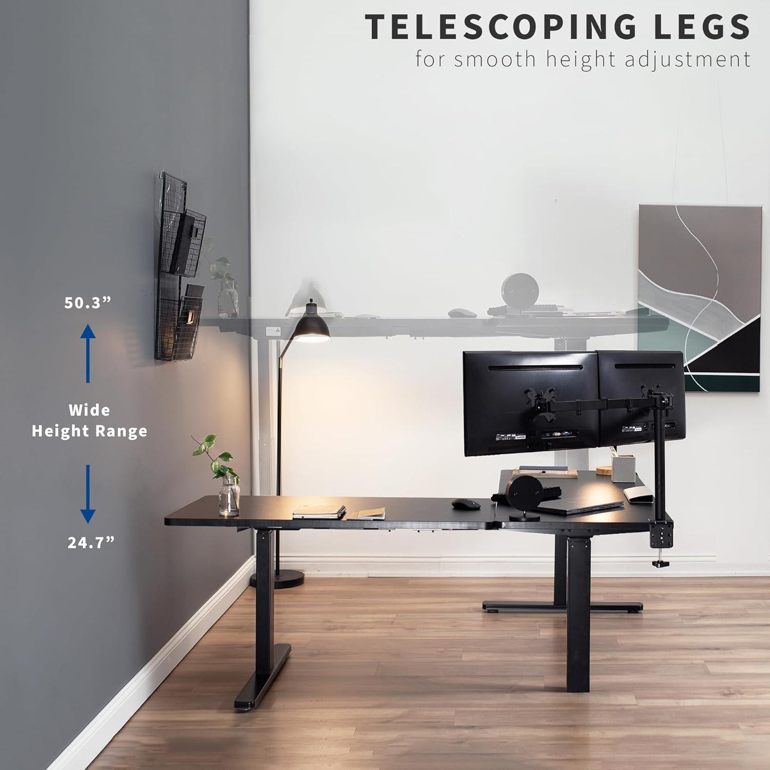 67in x 60in L-Shaped Electric Desk, 3E6B Series