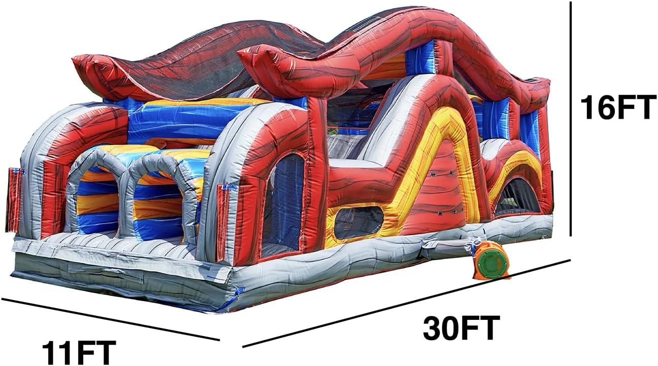 JumpOrange JumpOrange Shadow Obstacle Course Bounce House for Kids and Adults (with Blower)
