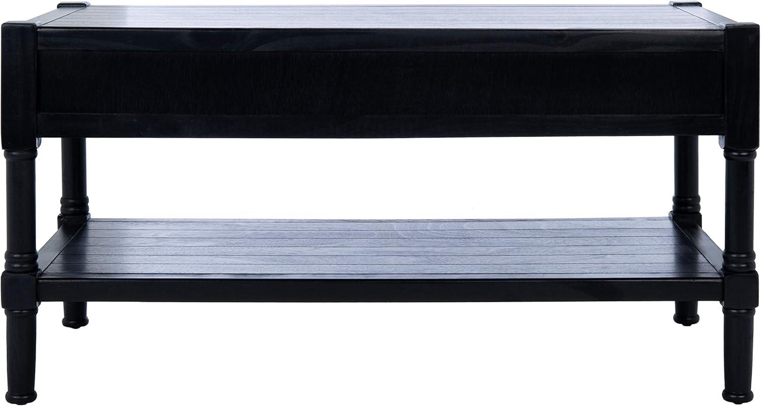 SAFAVIEH Filbert Solid 2 Drawer Coffee Table, Black