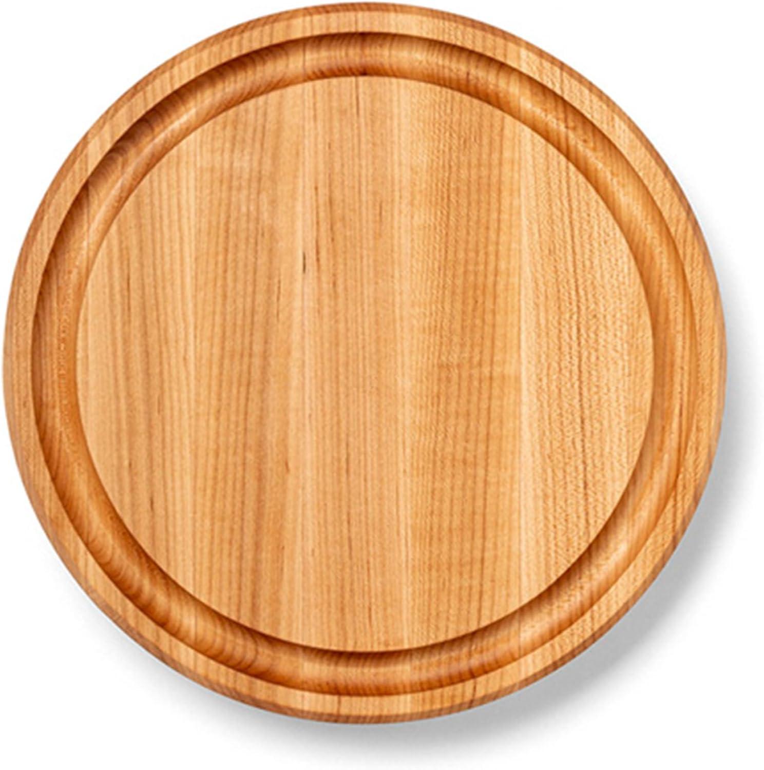 John Boos Chef's Collection Round Maple Cutting Board with Groove