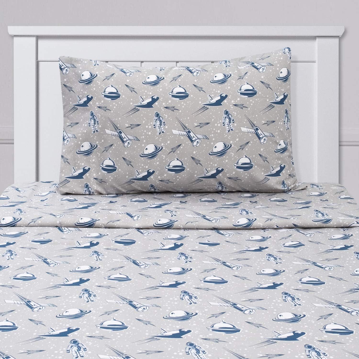 Ship Spaceships Kids Bed Sheet Set