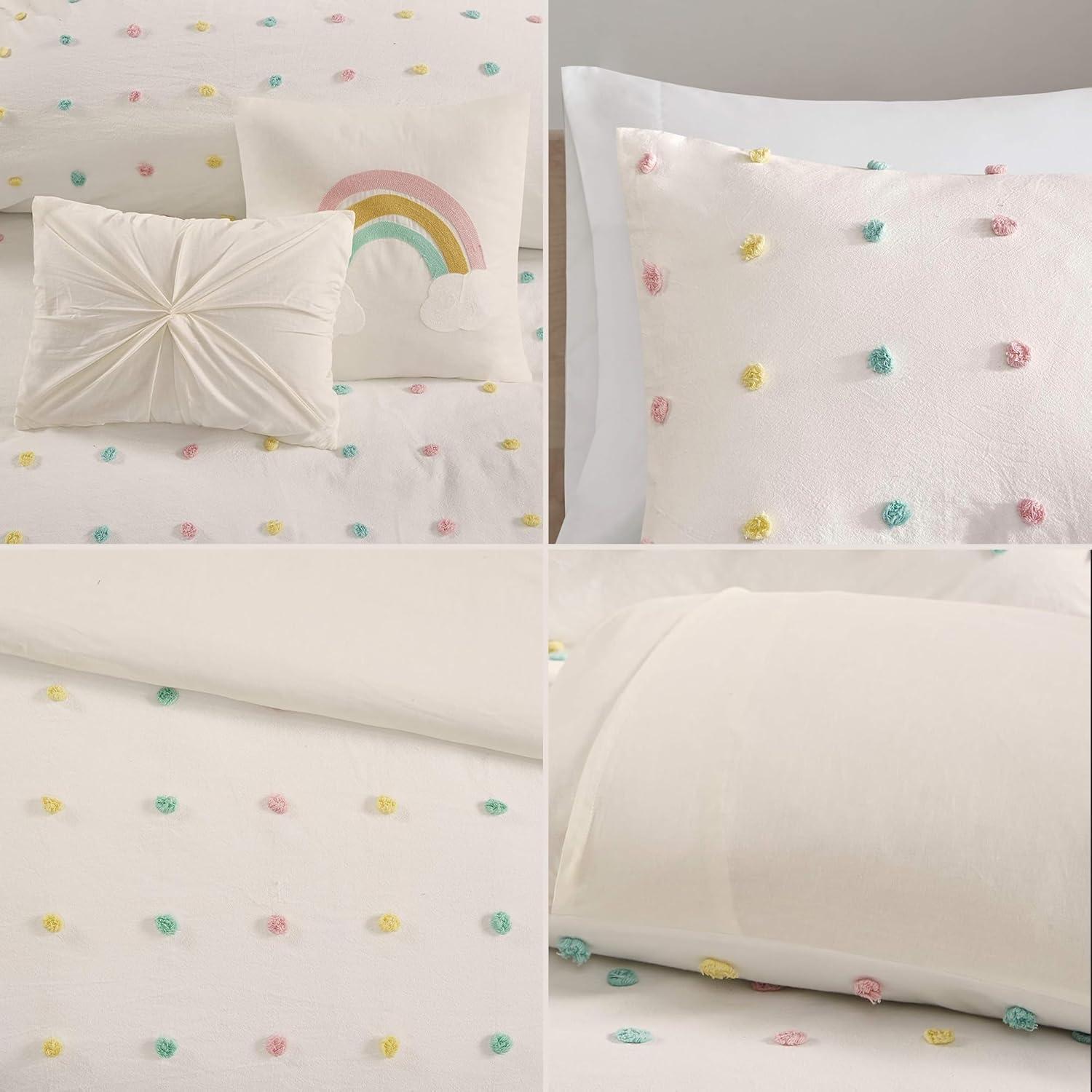 Kelsey Cotton Jacquard Pom Pom Kids' Quilt Set - Urban Habitat