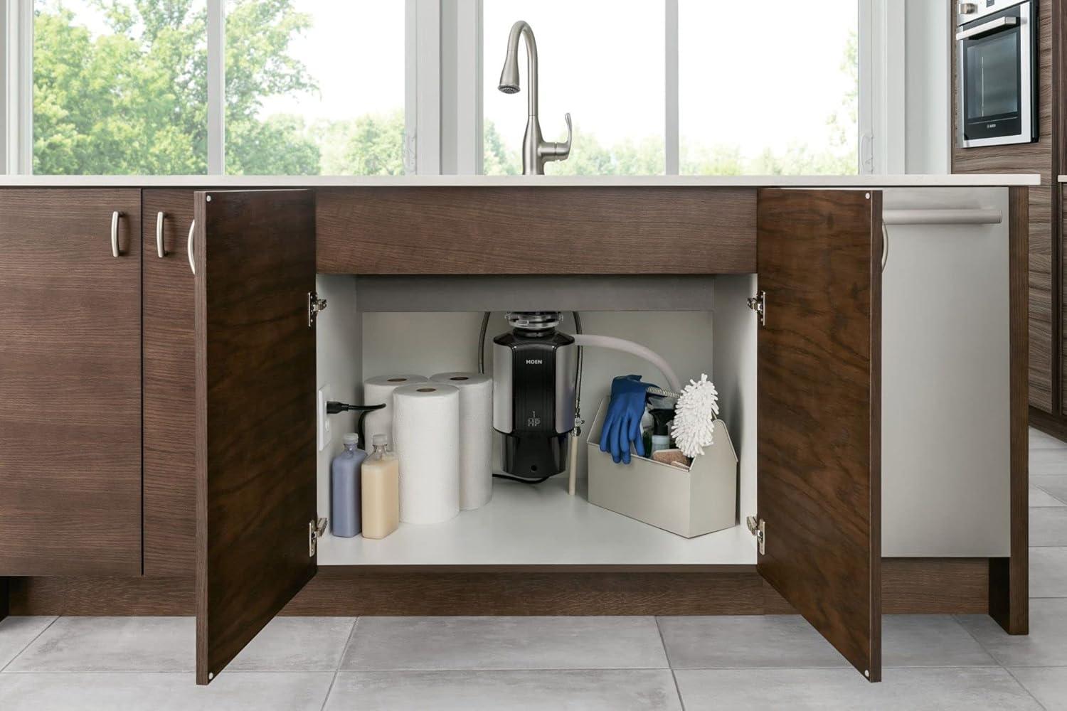 Moen Chef Series 1 HP Continuous Feed Garbage Disposal with Sound Reduction, GX100C