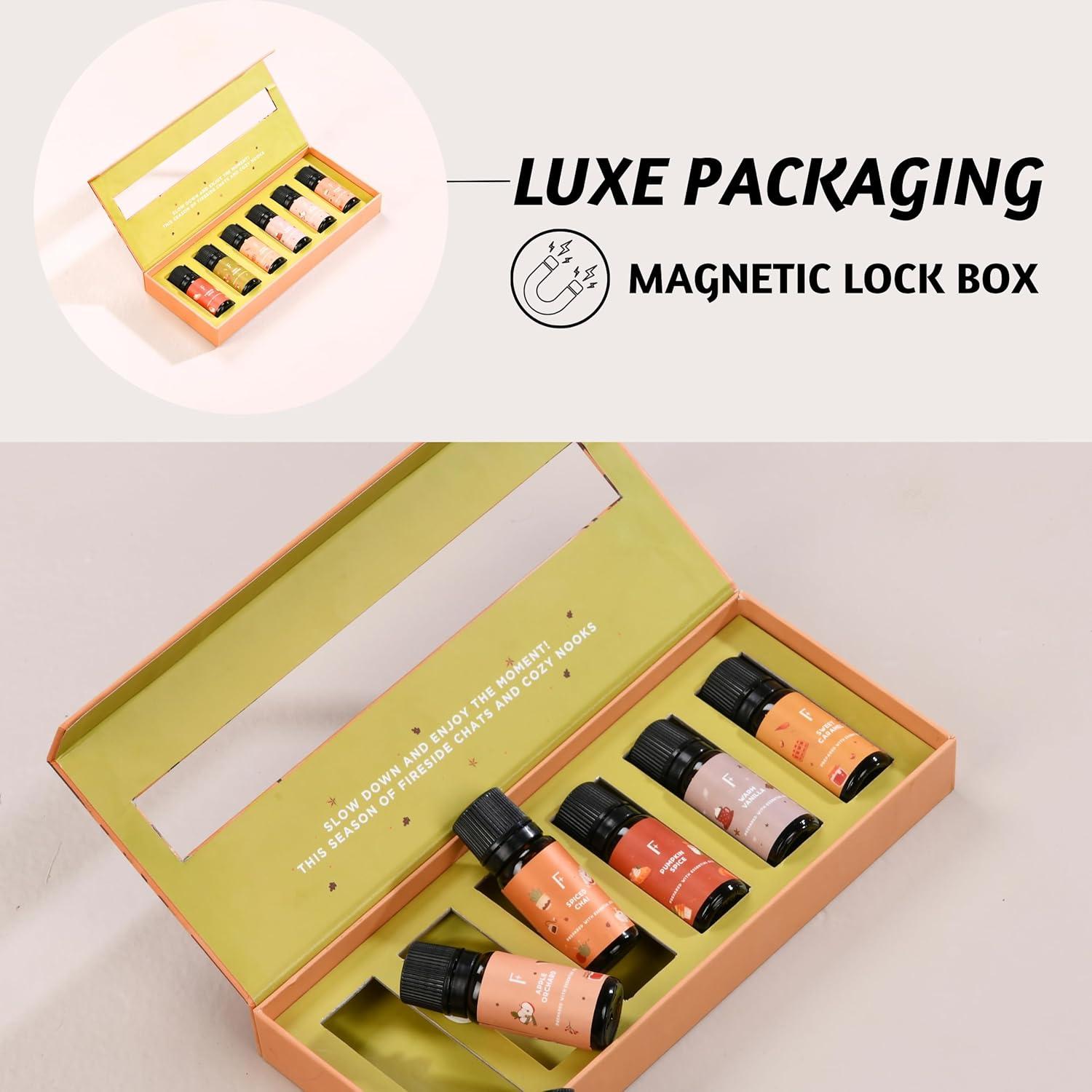 Folkulture Essential Oil Set | Essential Oils for Diffusers for Home - Set of 6 Diffuser Oils Scents for Home, Oil Diffuser Essential Oils Organic, Fragrance Oils - White Sage, Balsam Cedarwood