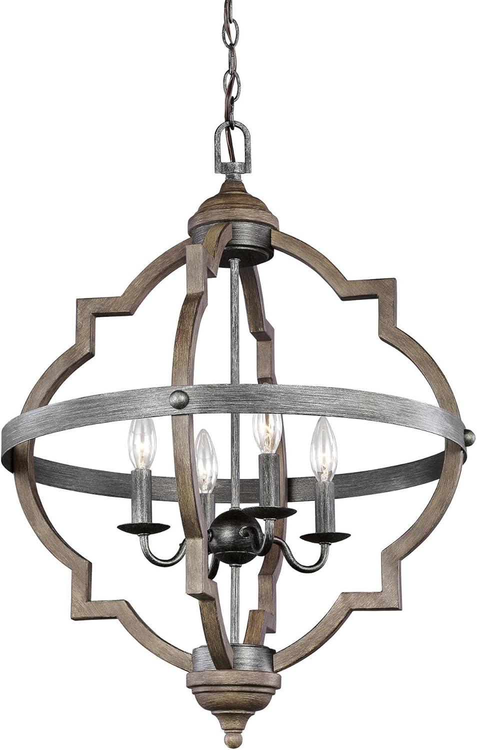Stardust Chrome Quatrefoil 4-Light Incandescent Pendant