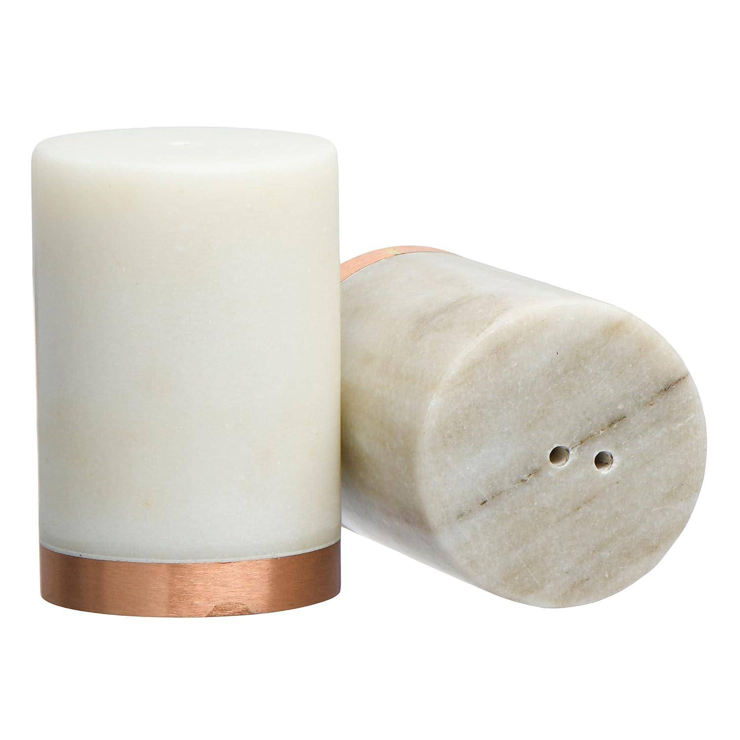 Creative Co-Op Marble Salt and Pepper Shaker Set & Reviews | Joss & Main