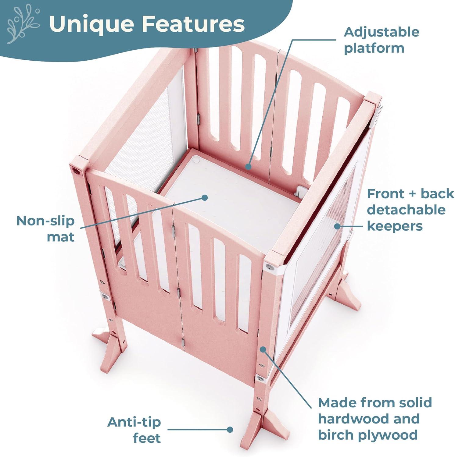 Guidecraft Contemporary Kitchen Helper Foldable Step Stool