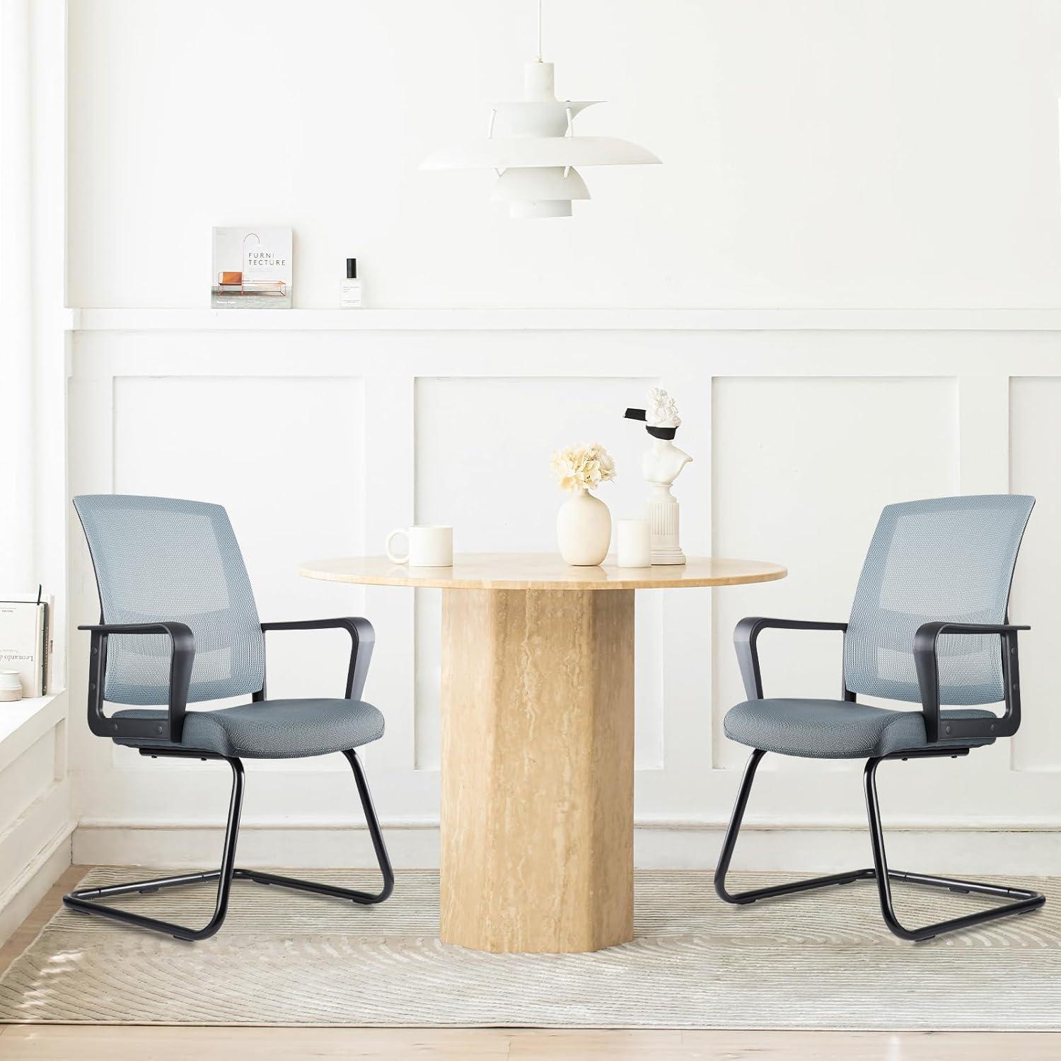 Clatina Waiting Room Chair with Metal Frame