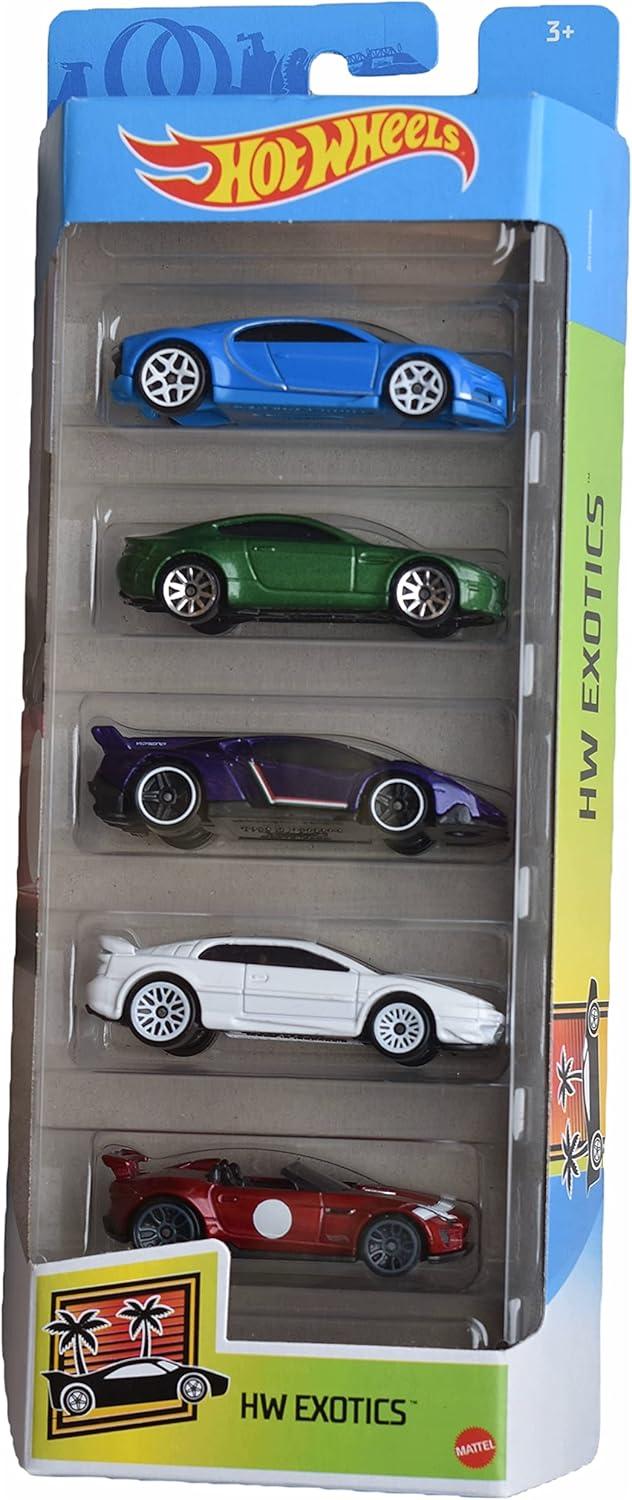 Hot Wheels Diecast  Cars -  5pk (Colors May Vary)