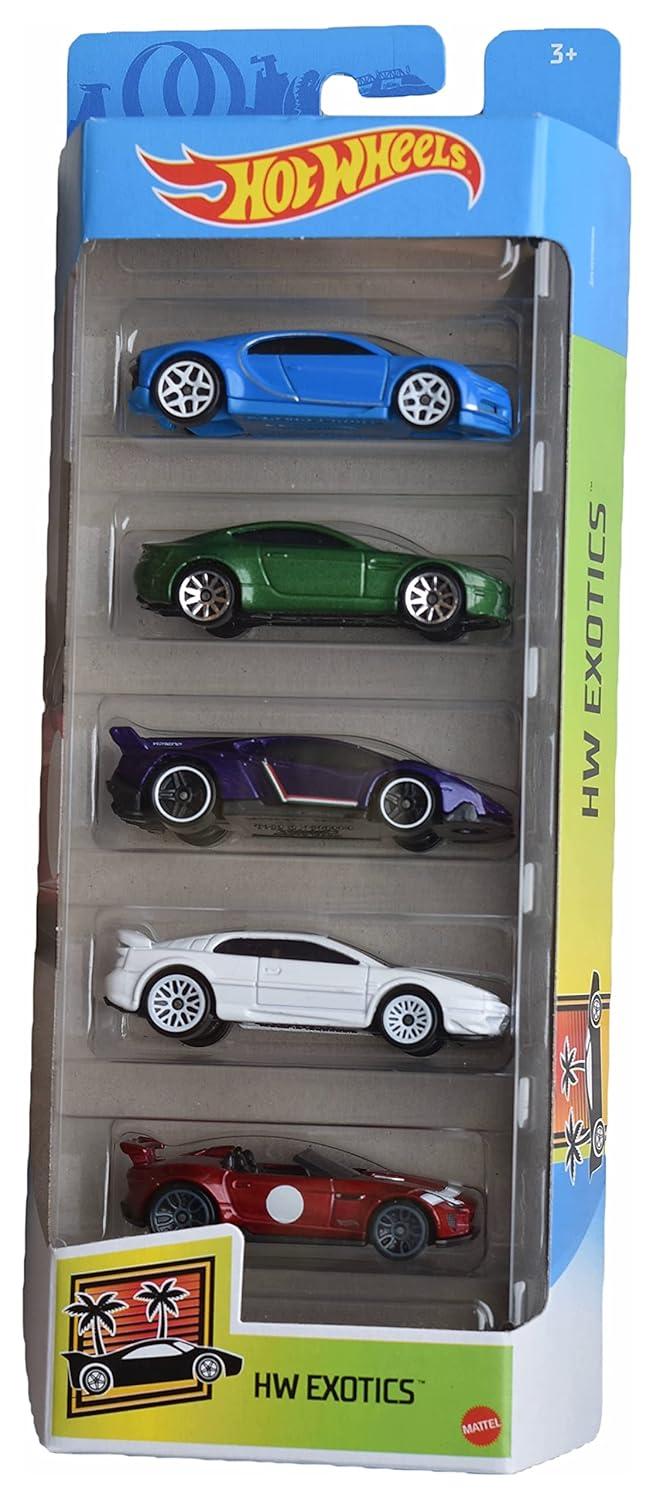 Hot Wheels Diecast  Cars -  5pk (Colors May Vary)