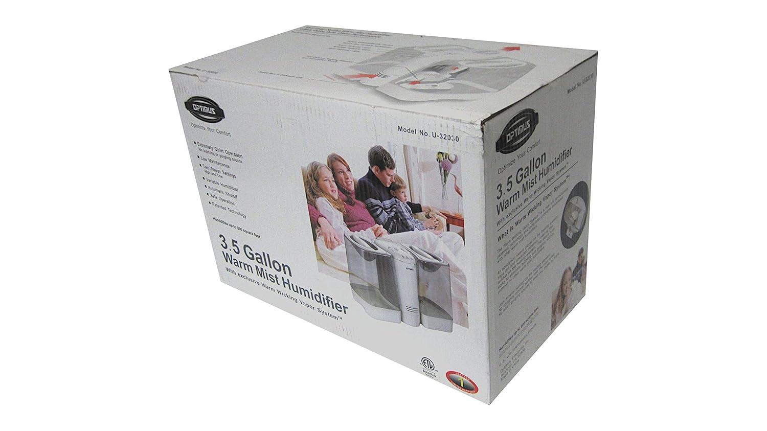 Optimus Optimus Warm Mist Console Humidifier for 1000 Cubic Feet