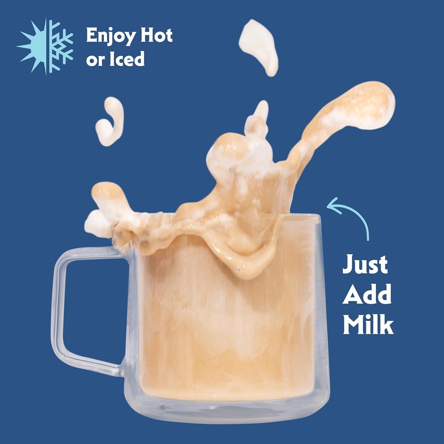 STASH Earl's Delight Earl Grey Tea Latte Concentrate - Barista Style Caffeinated Black Tea Beverage - Crafted in Oregon - Plant Based and Dairy-Free, Serve Hot or Iced, 32 fl oz (Pack of 6)