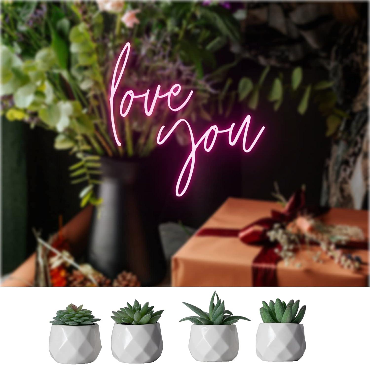 Holzlrgus Fake Succulent Plant Set - Artificial Succulent Plants for Desk Decor - Realistic Faux Succulents in Pots – Small Fake Plant for Shelf Decor – Modern Green Plant Decor for Bedroom Bathroom