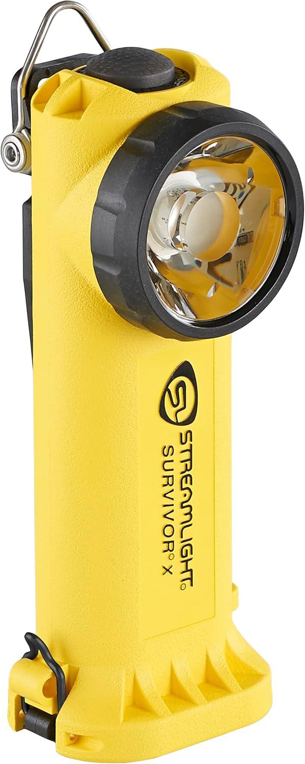 Yellow LED Rechargeable Water Resistant Spot Flashlight