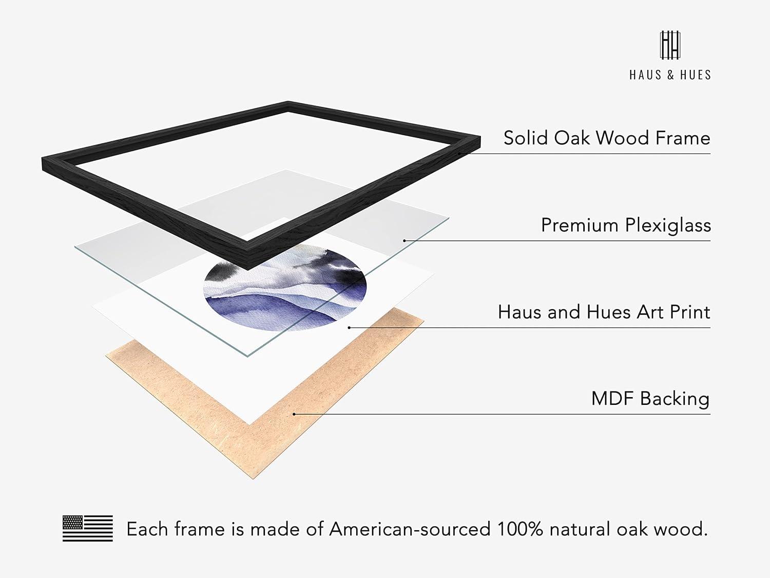 HAUS AND HUES Watercolor Prints Wall Art Pastel - Set of 4 Minimalist Wall Art Prints and Posters, Modern Wall Art for Bedroom, Minimalistic Art Prints, Color Swirls Circles Wall Art (11x14 UNFRAMED)