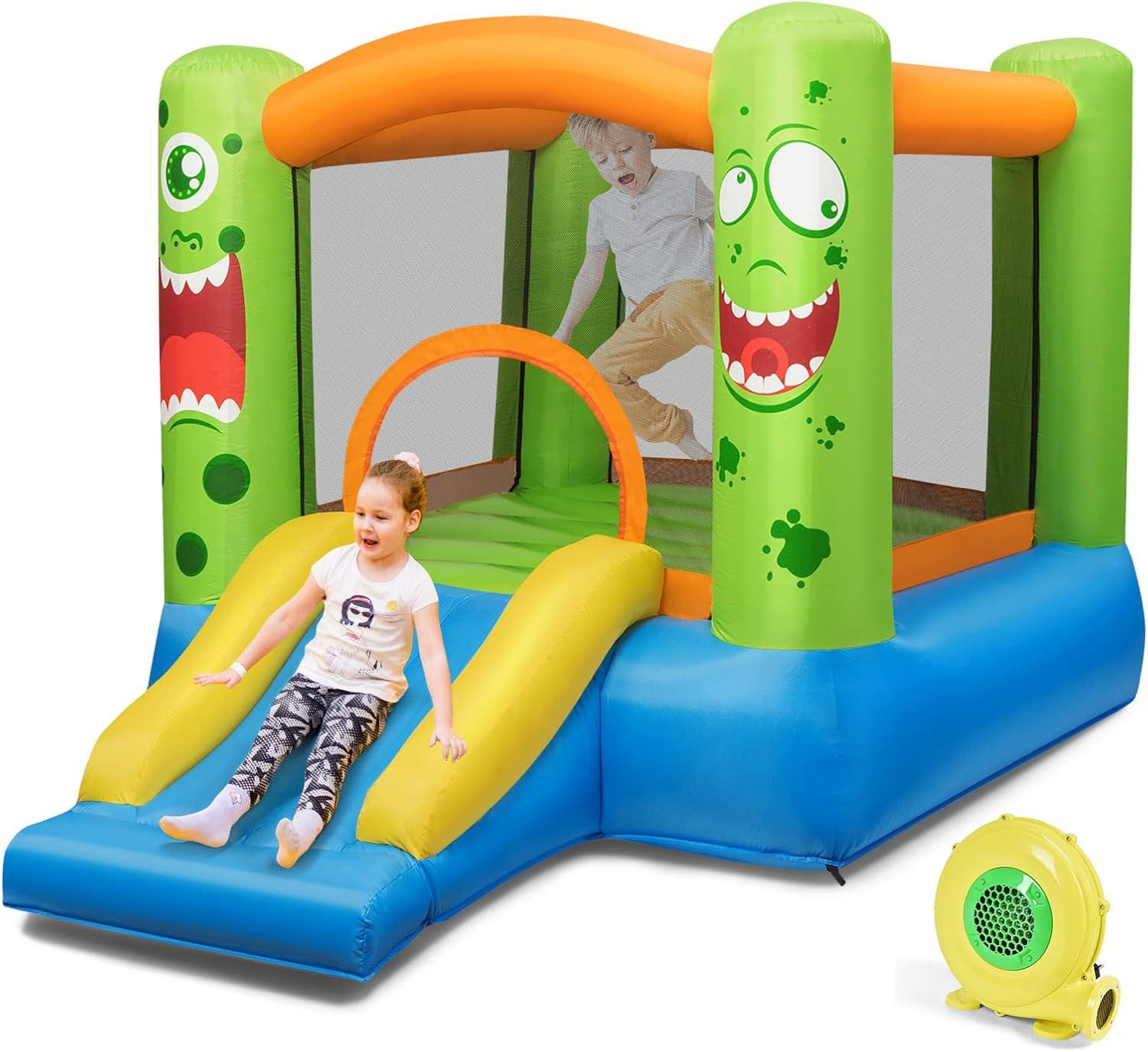 Costway Inflatable Bounce Castle Kids Jumping Bouncer Indoor Outdoor Blower Excluded