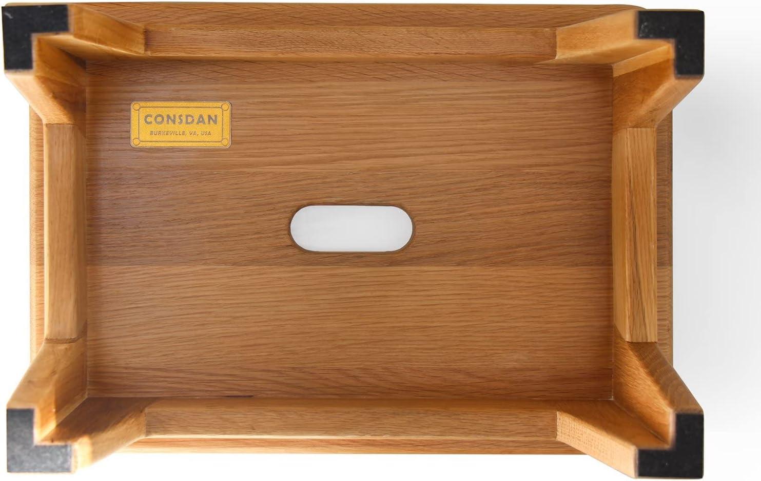 CONSDAN Oak Wood Step Stool