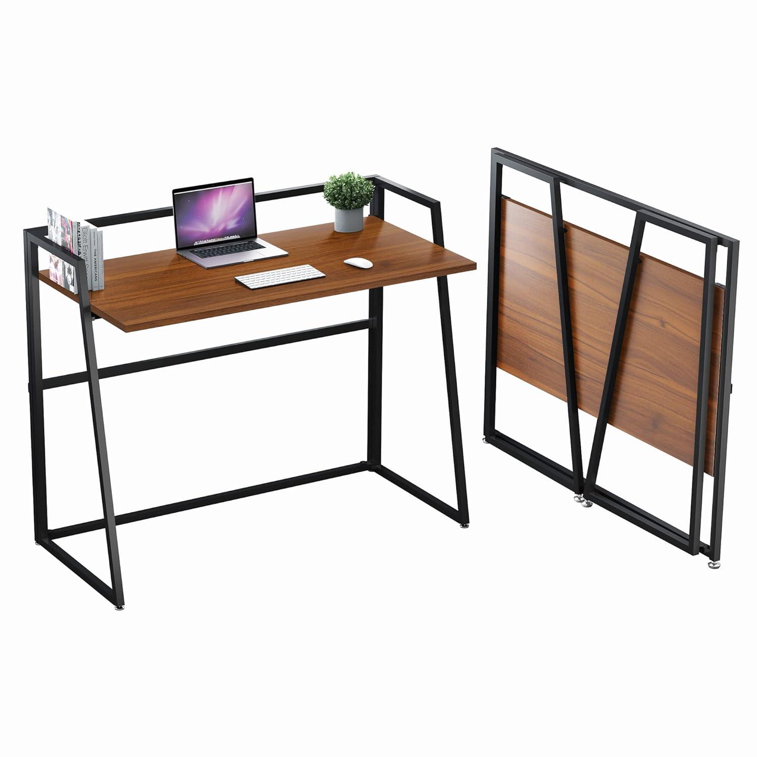 EUREKA ERGONOMIC Foldable Desk 41 inch Small Desk Save Space, Folding Desk No Assembly Required folable Desk Home Office Folding Computer Desk Table Portable, Easy to Fold Up or Down