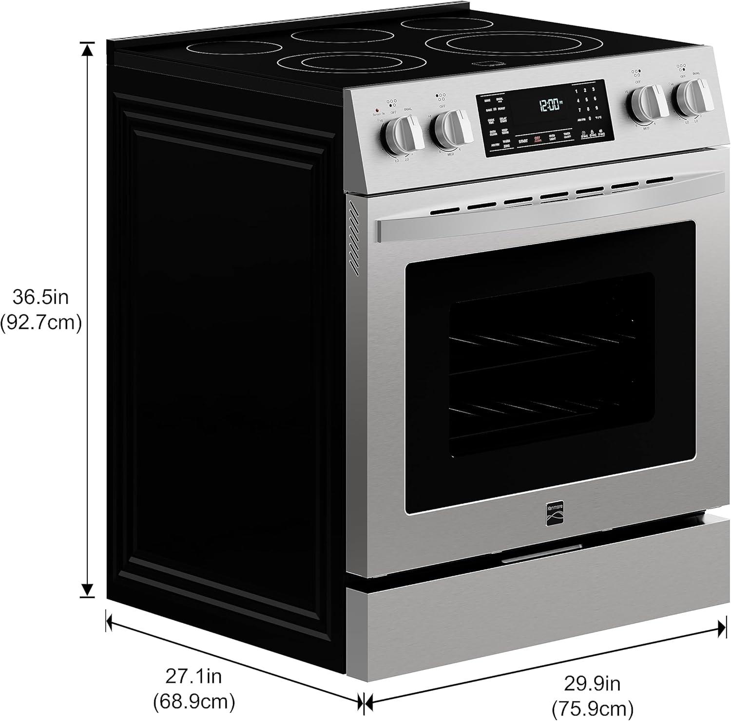 Kenmore 4.8 cu. ft. Stainless Steel Front-Control Electric Range