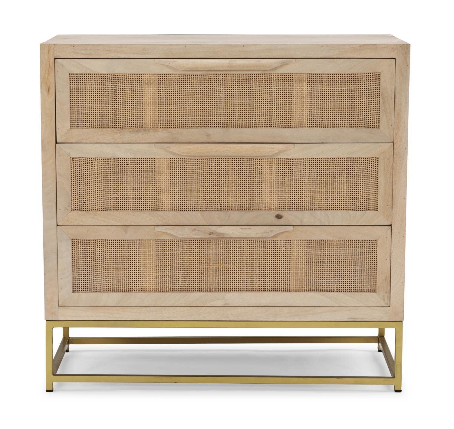 Leanne 3 Drawer 30" W Solid Wood Dresser