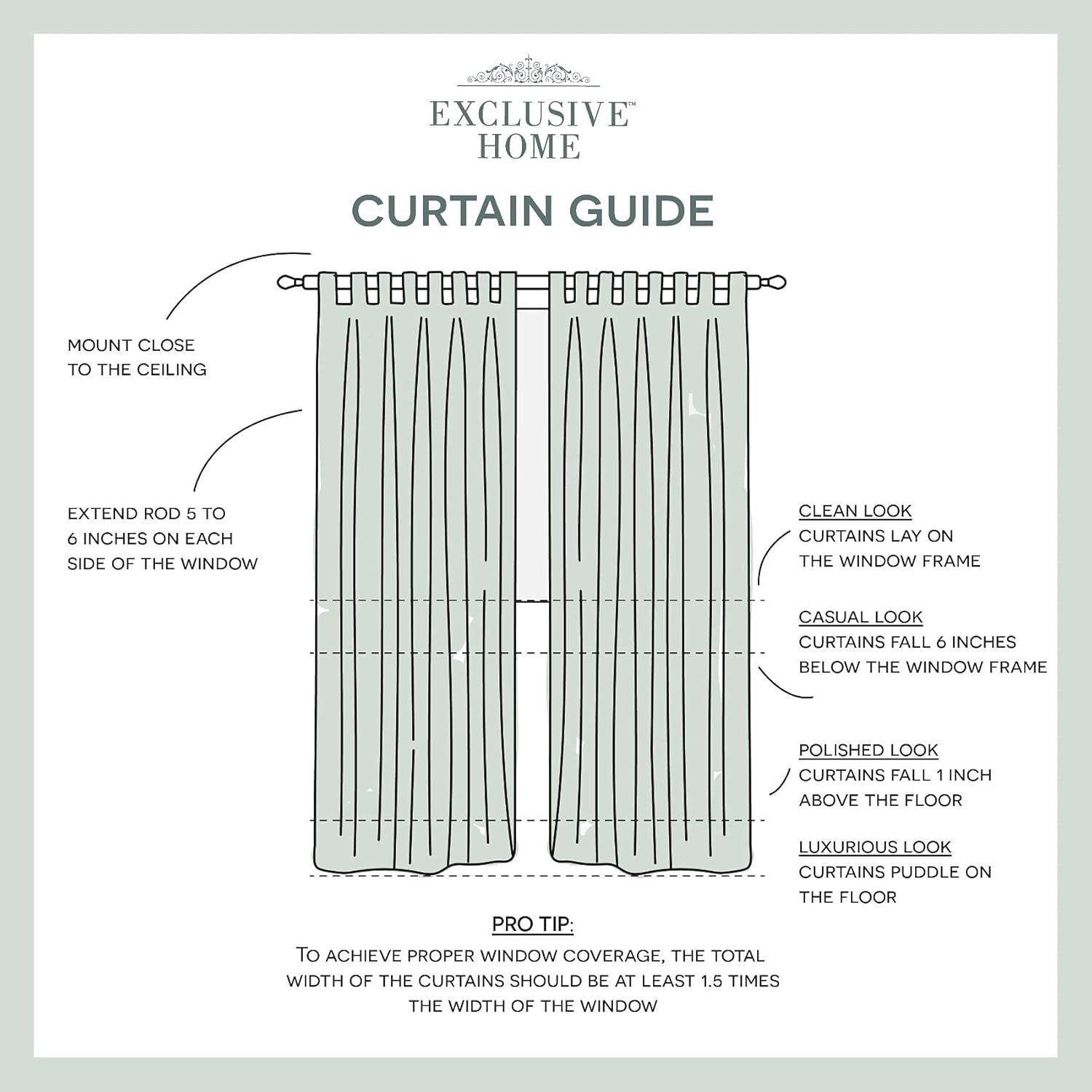 Set of 2 (120"x54") Cabana Easy Closure Grommet Top Light Filtering Window Curtain Panels Taupe Brown - Exclusive Home: Indoor/Outdoor Use