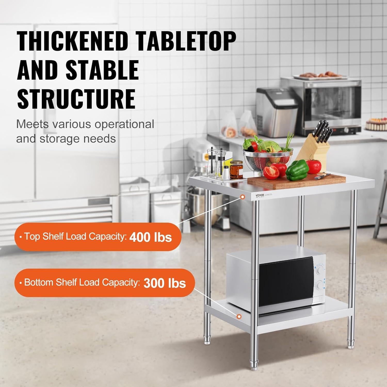 VEVOR Metal Kitchen Cart