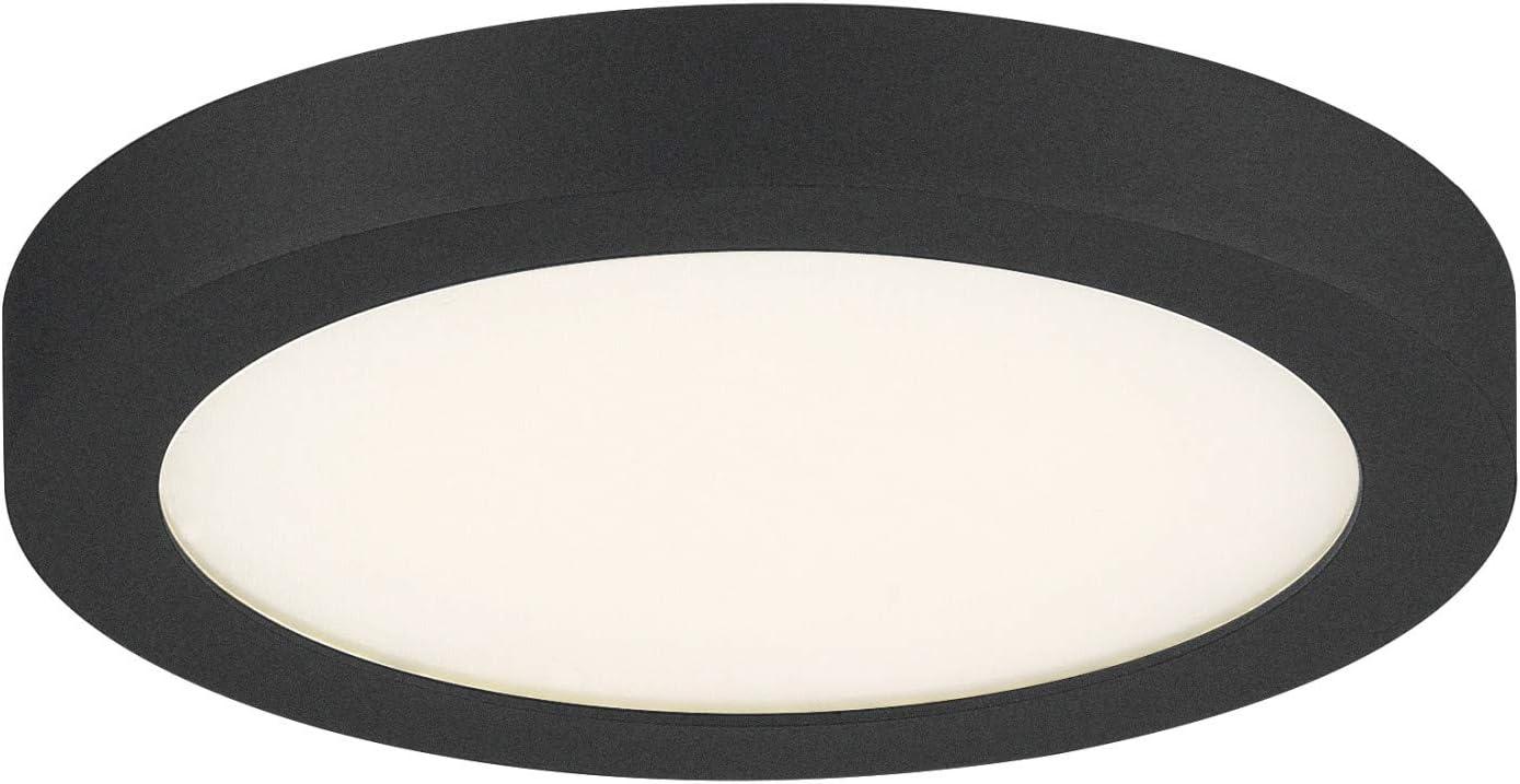 WIixle OST1708W Outskirt Modern Super Flush Mount Ceiling Lighting, 1-Light, LED 12 Watts, Fresco (1" H x 8" W)