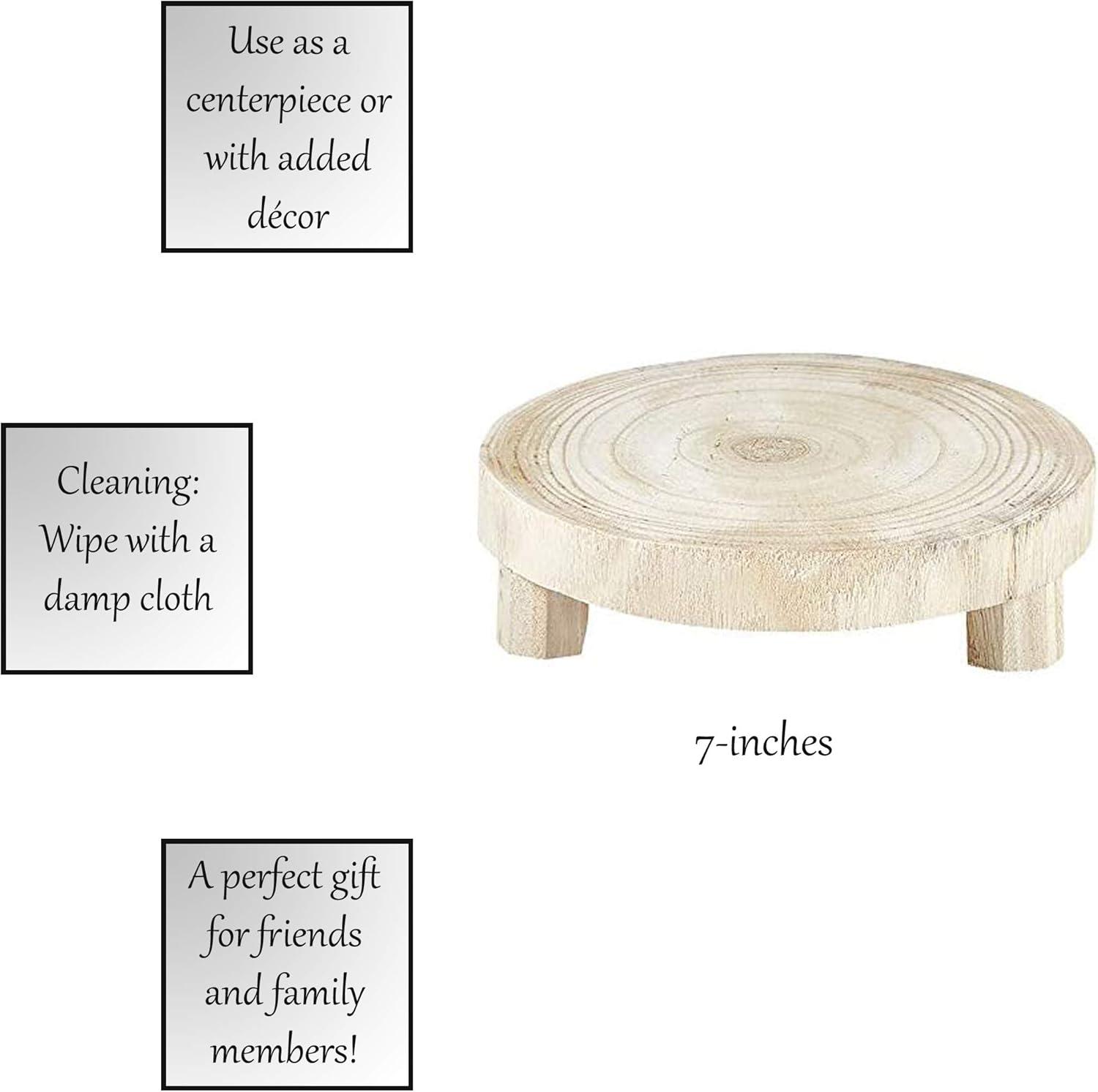 Santa Barbara Design Studio Pure Design Wood Riser, Small, Natural