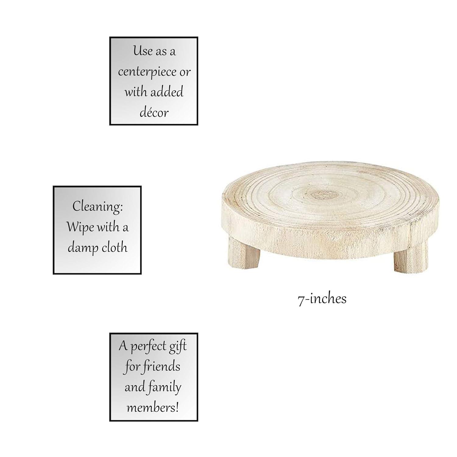 Santa Barbara Design Studio Pure Design Wood Riser, Small, Natural