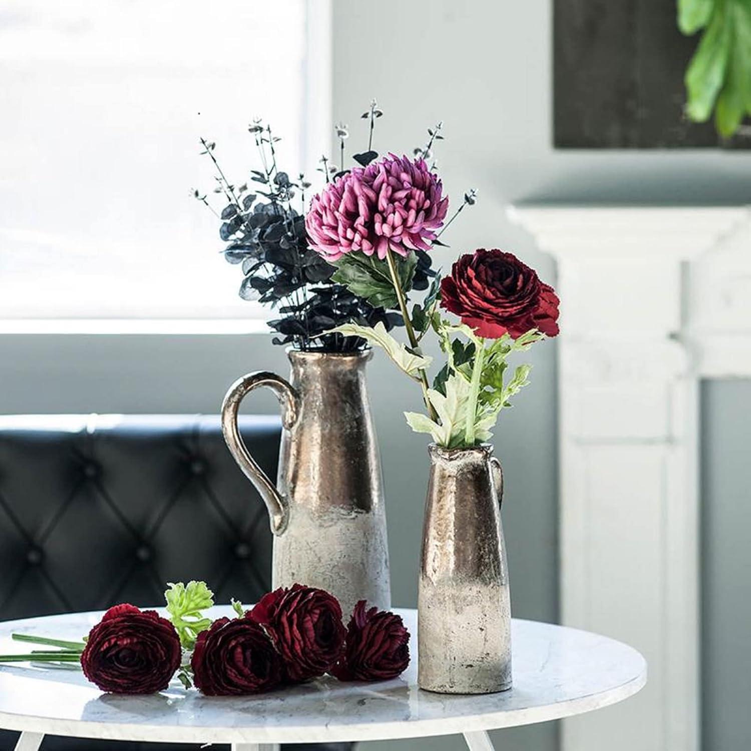 Libra Sienna Brown Ceramic Decorative Bottles