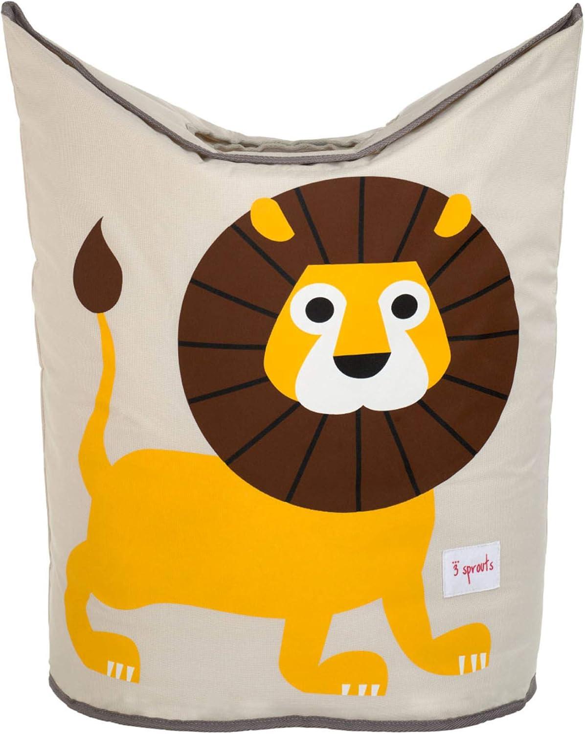 3 Sprouts 3 Sprouts - Baby Laundry Hamper  - Storage Basket Organizer Bin for Nursery - Lion