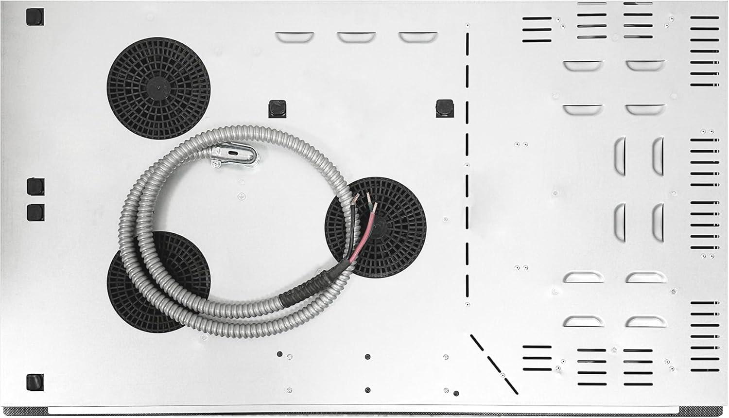 Equator Design 36" Electric Hybrid CERAMIC-INDUCTION 5 Burner Cooktop 220V