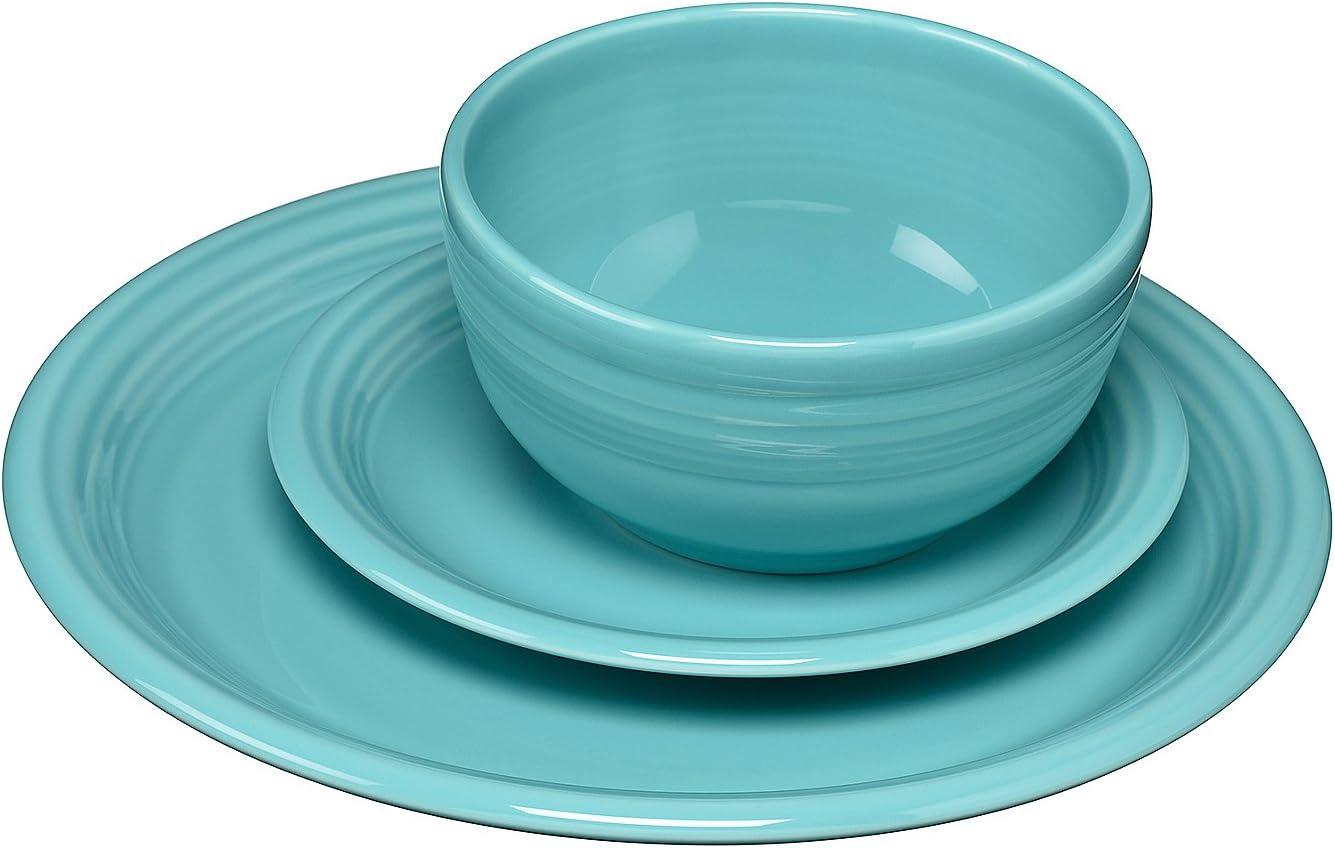 Fiesta Fiesta Bistro Coupe 3 Piece Place Setting, Service for 1