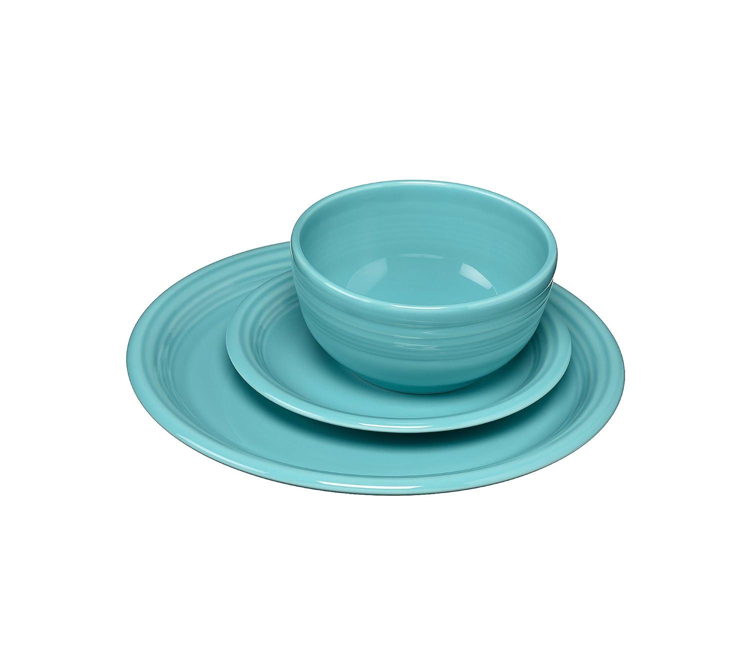 Fiesta Fiesta Bistro Coupe 3 Piece Place Setting, Service for 1