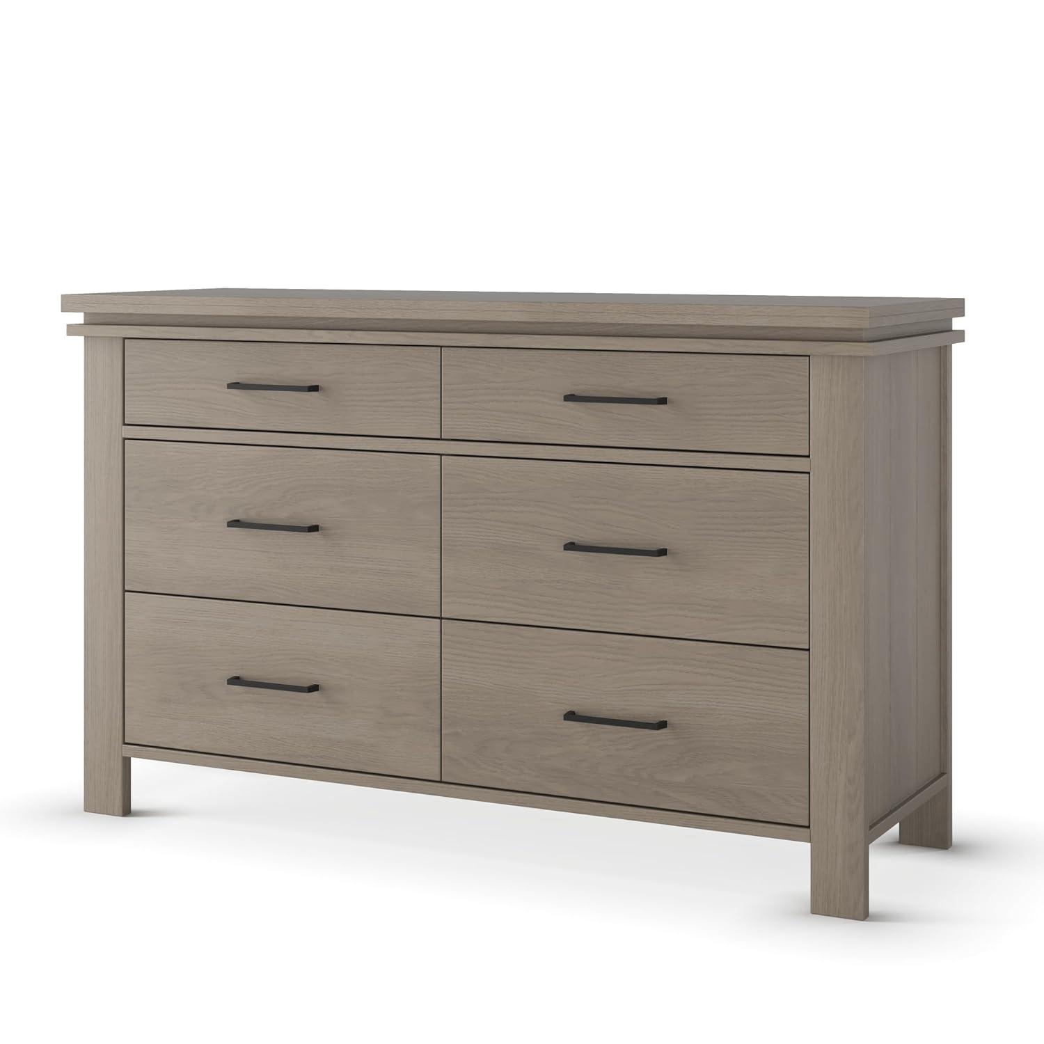 Child Craft Denman 55" Wide 6-Drawer Double Dresser