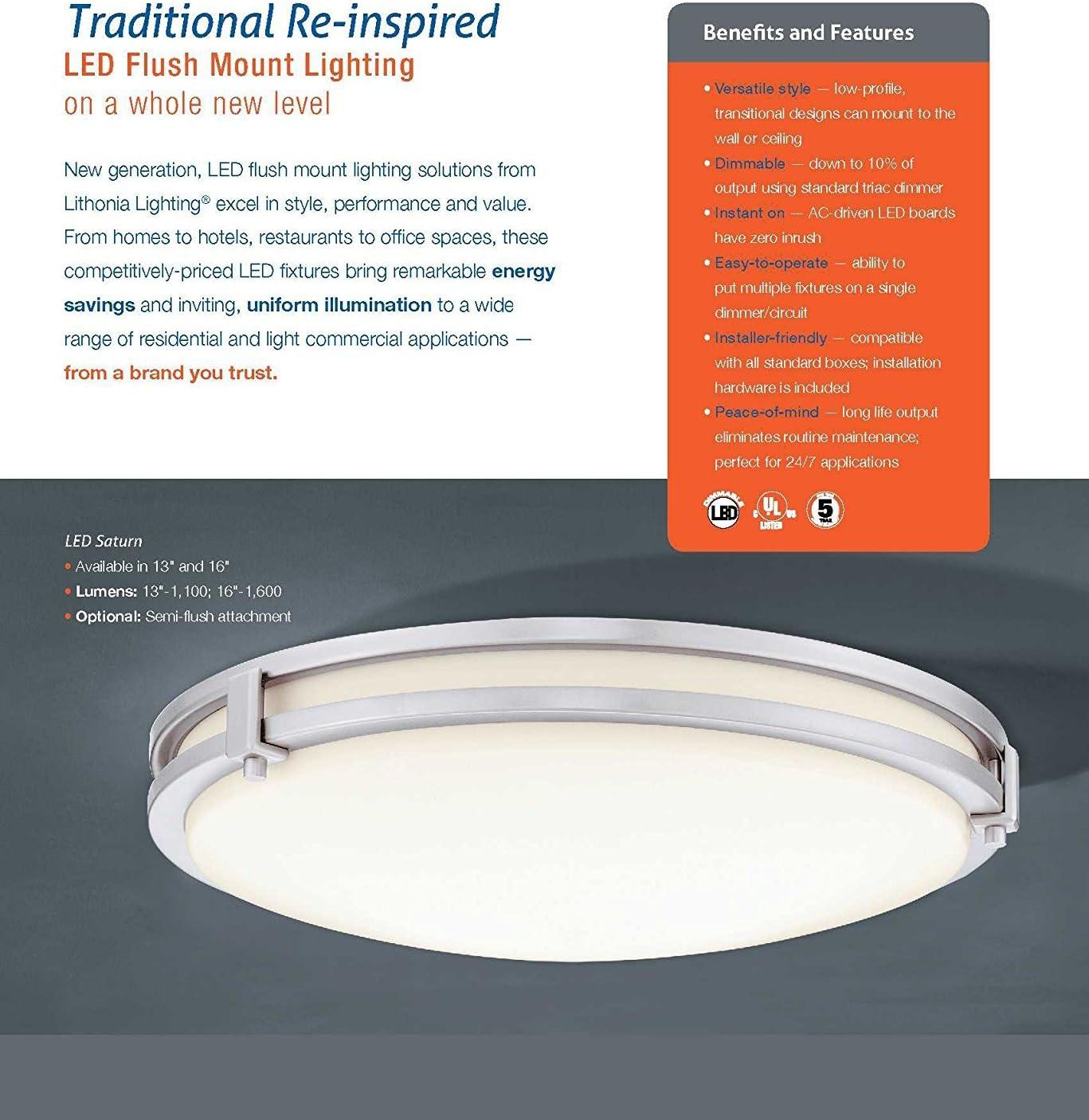 Saturn Acrylic LED Flush Mount