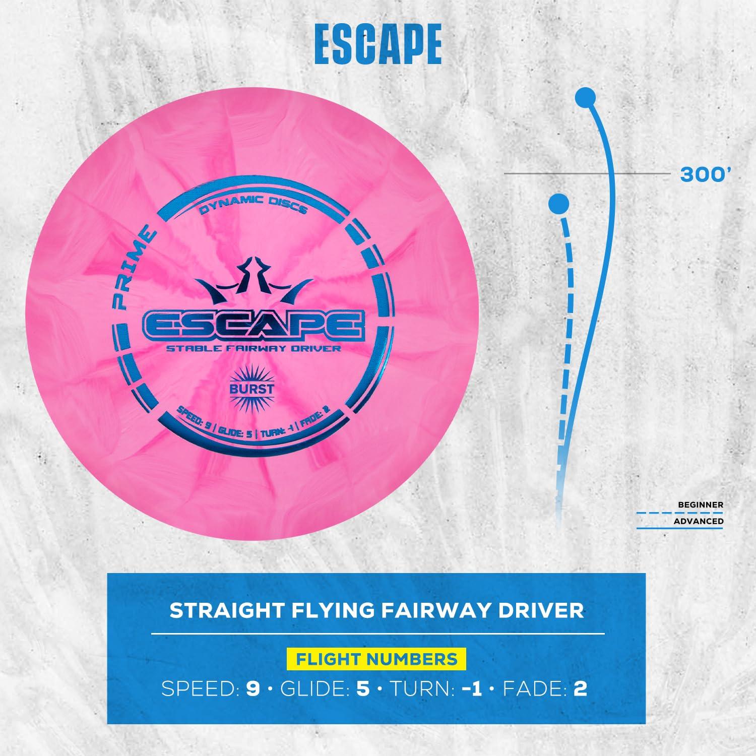 Dynamic Discs Prime Burst 3-Disc Golf Set | Includes Putter, Midrange, Driver, Mini Marker | 170-176g | Starter Disc Golf Accessories for Men | Great Beginner Kit for New Players & Amateurs