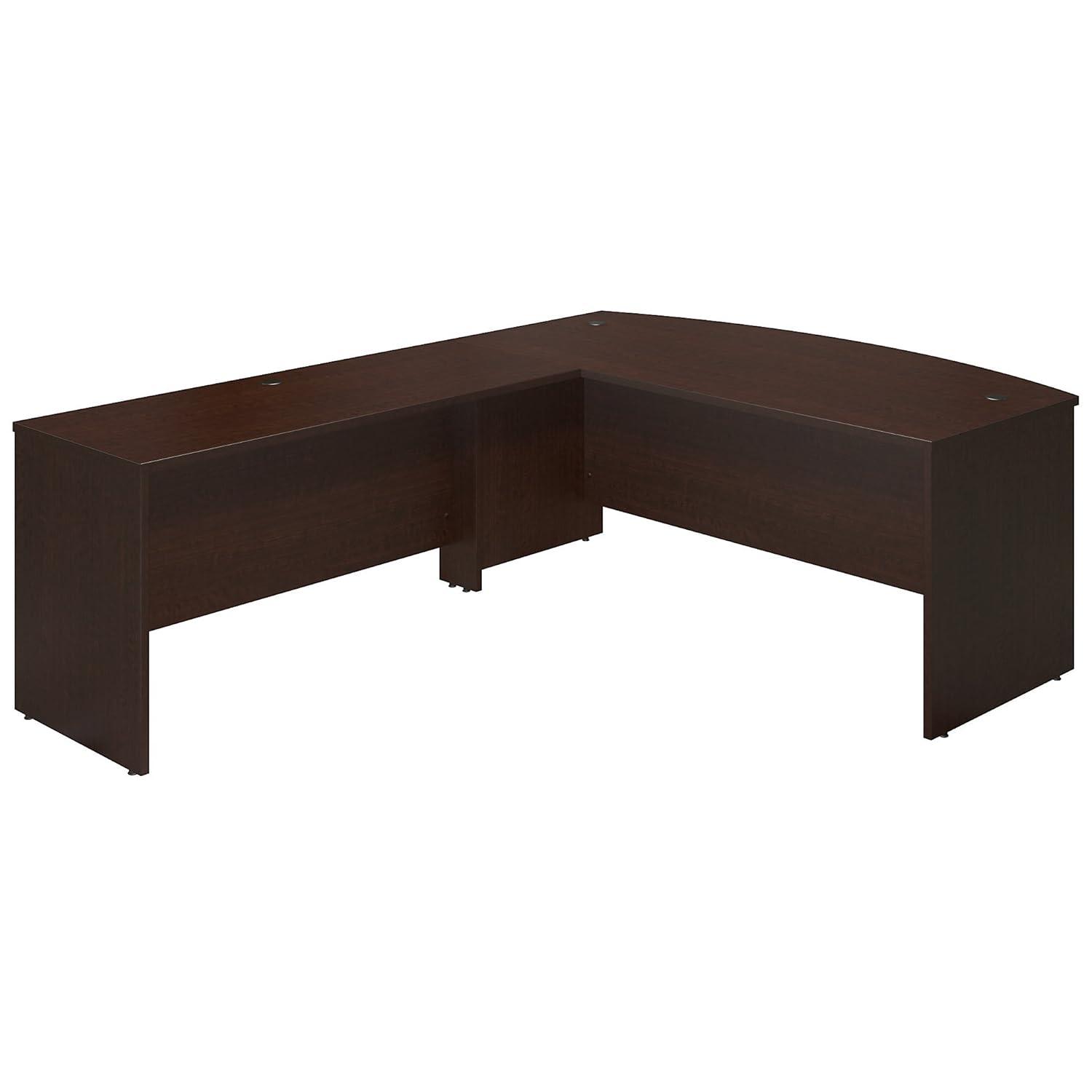 Series C Elite 72W x 36D Bow Front L Shaped Desk with 60W Return