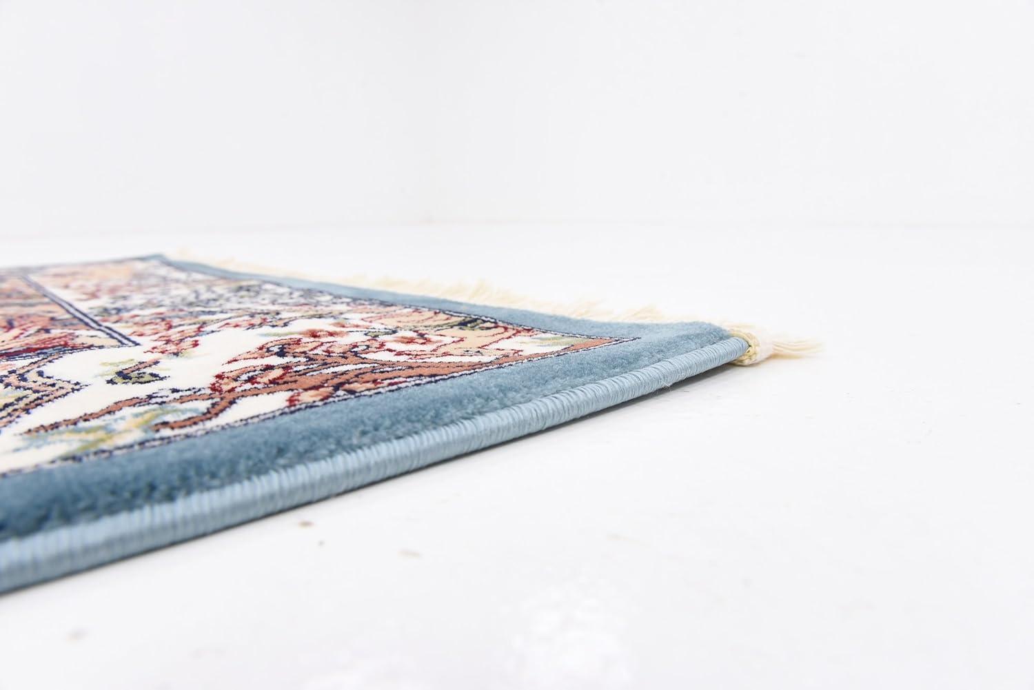 Unique Loom Narenj Rectangular Animal Traditional Area Rugs, Blue