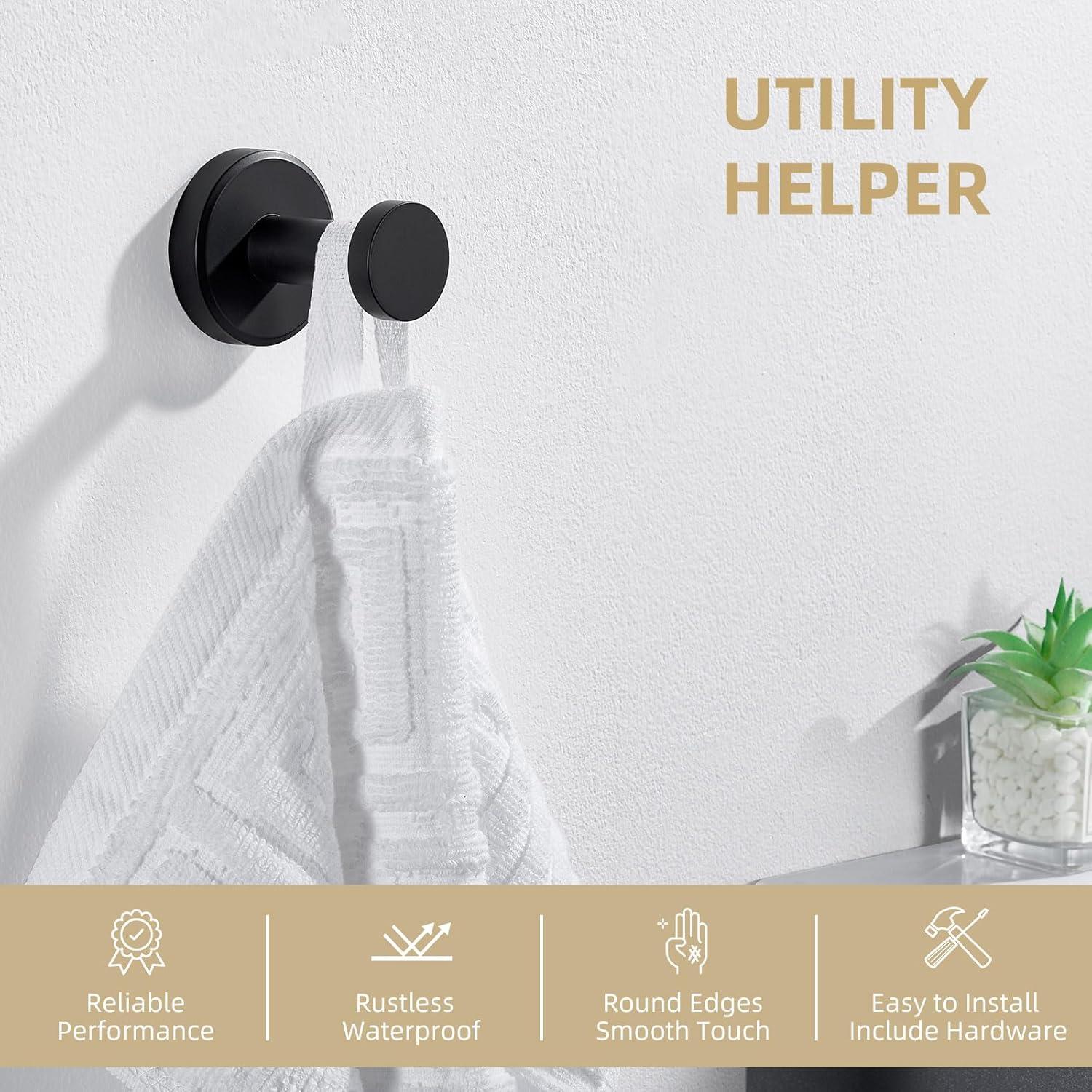 AngleSimple AE083 Stainless Steel Wall Mounted Robe Hook
