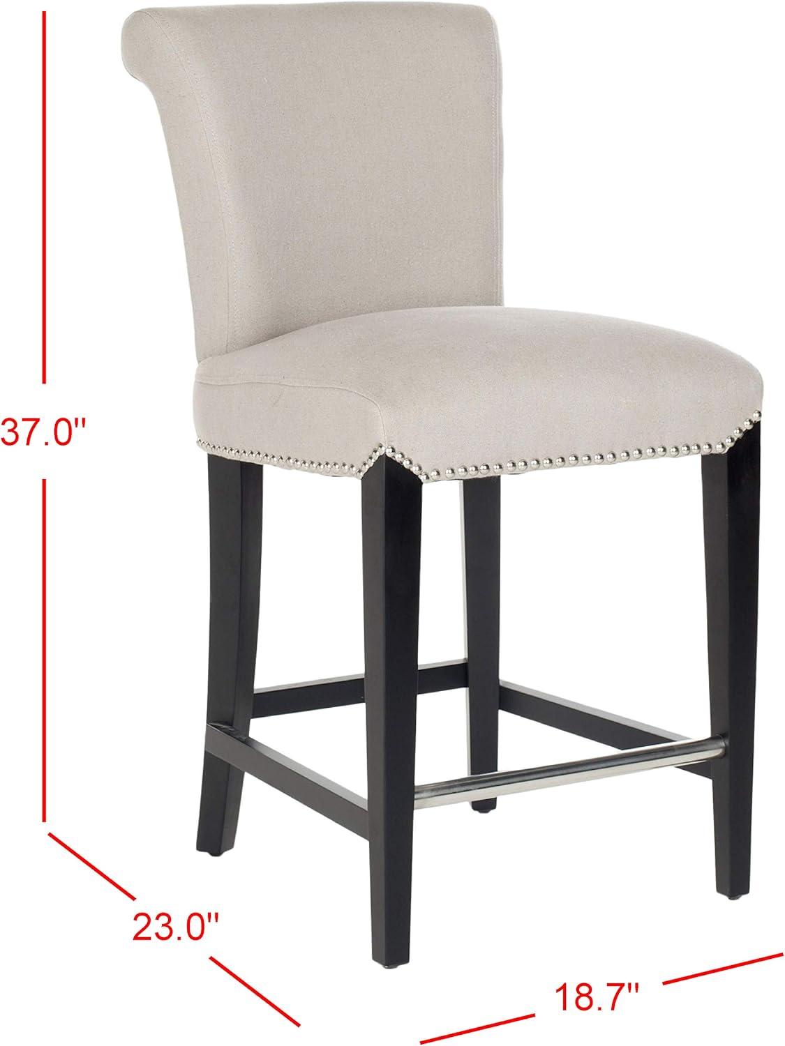 Darby Home Co Bowie Upholstered Counter Stool with Solid Wood Frame
