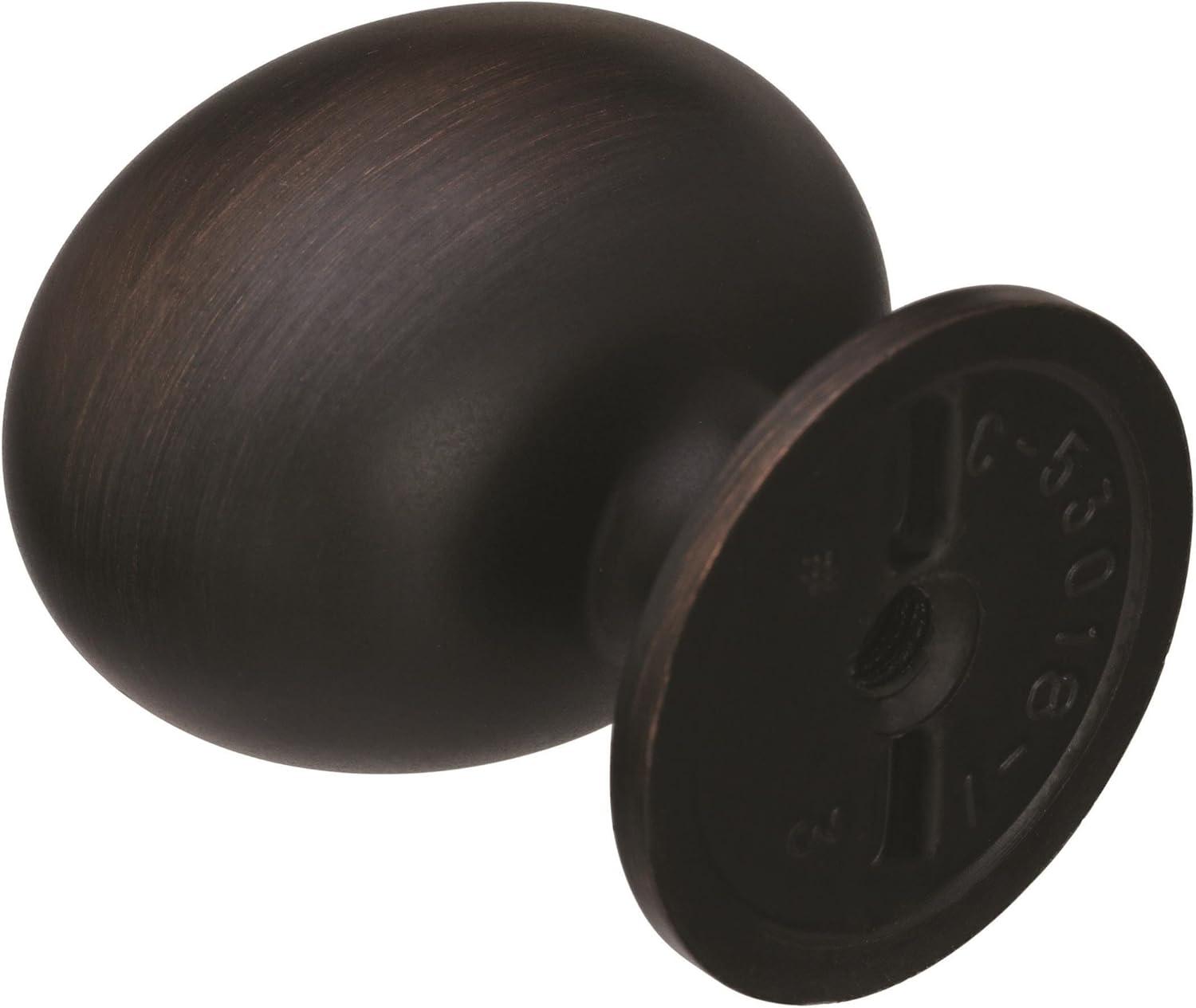 Amerock Allison Oval Cabinet Knob 1-3/8 in. D 1-3/8 in. Oil Rubbed Bronze 1 pk