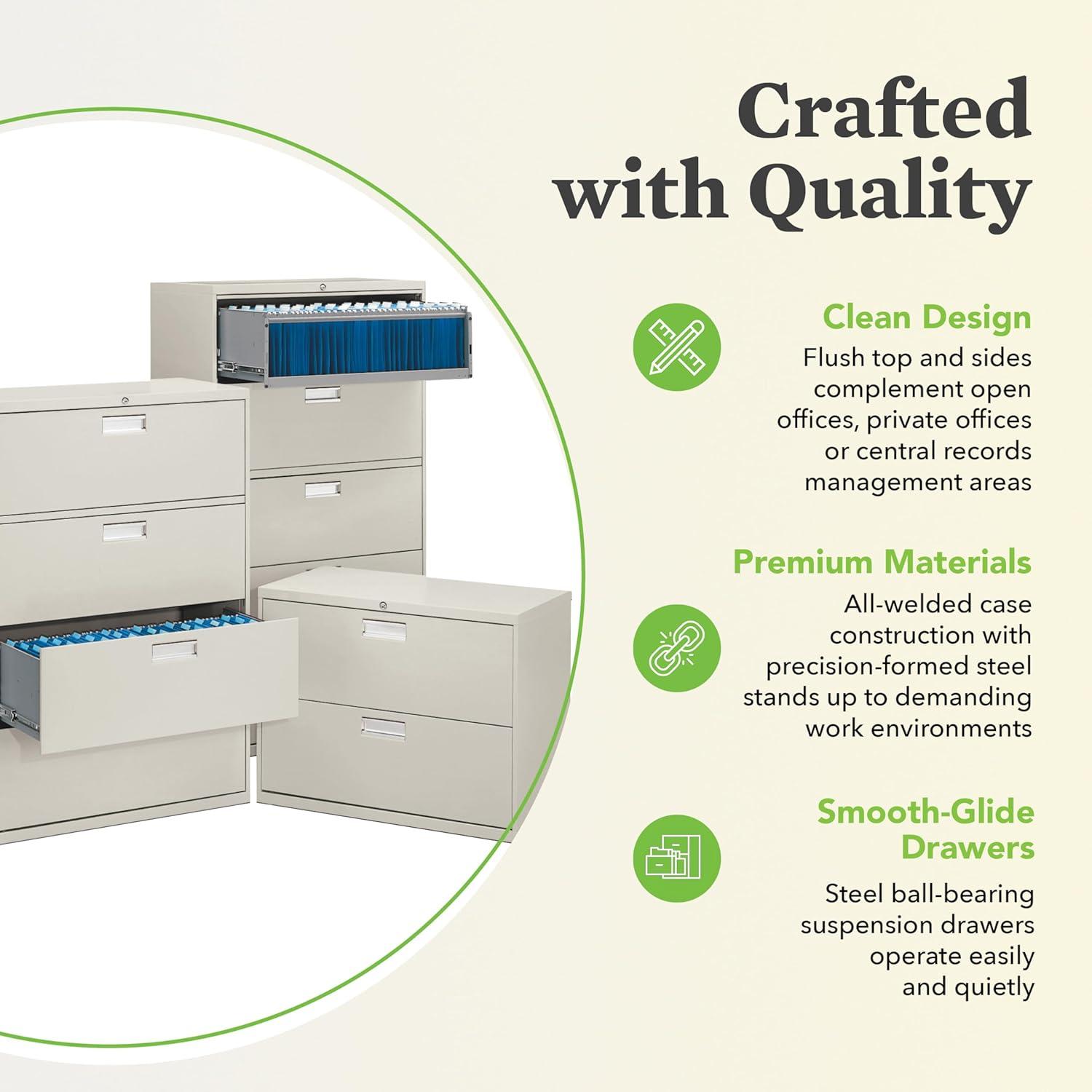 HON Brigade 5 Drawer Lateral Filing Cabinet
