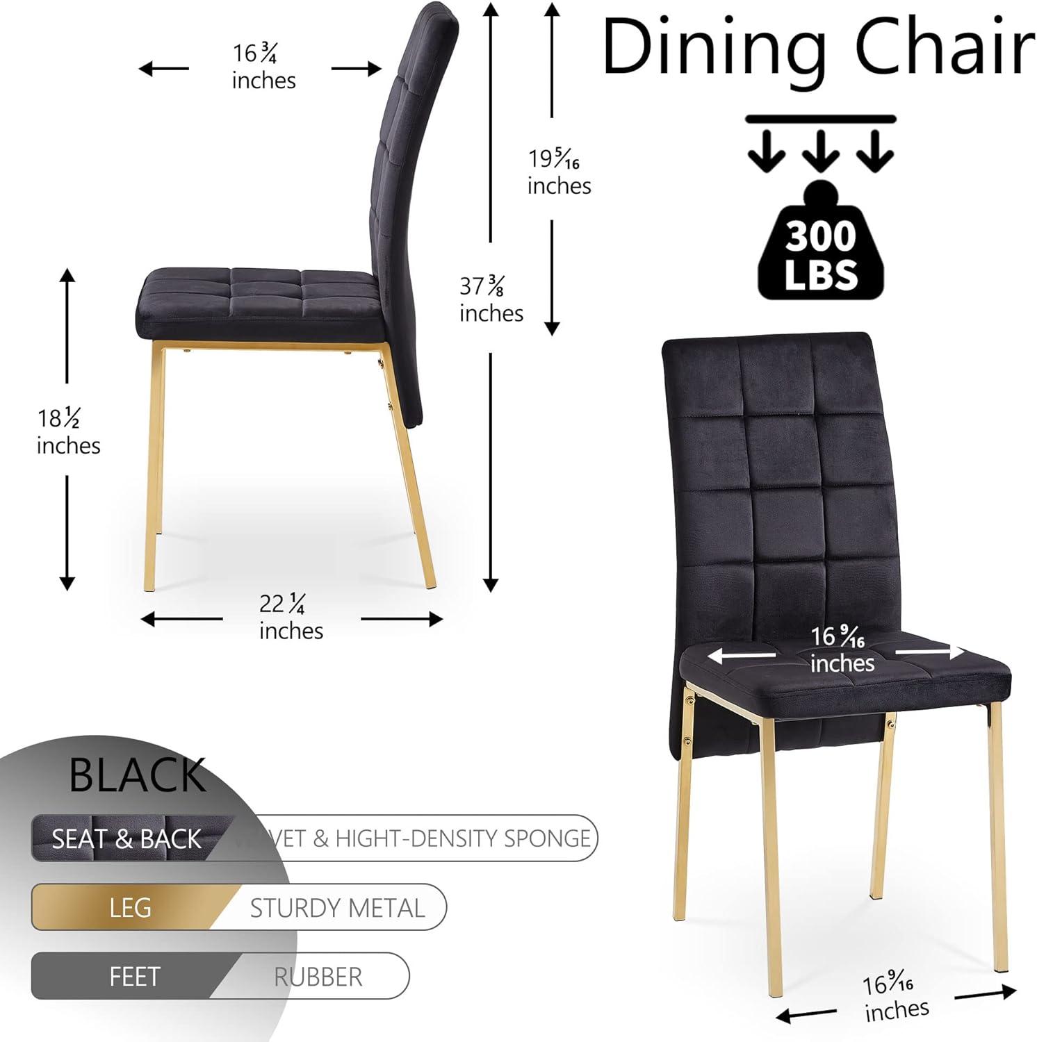 Brooklyn Velvet High Back Side Chair