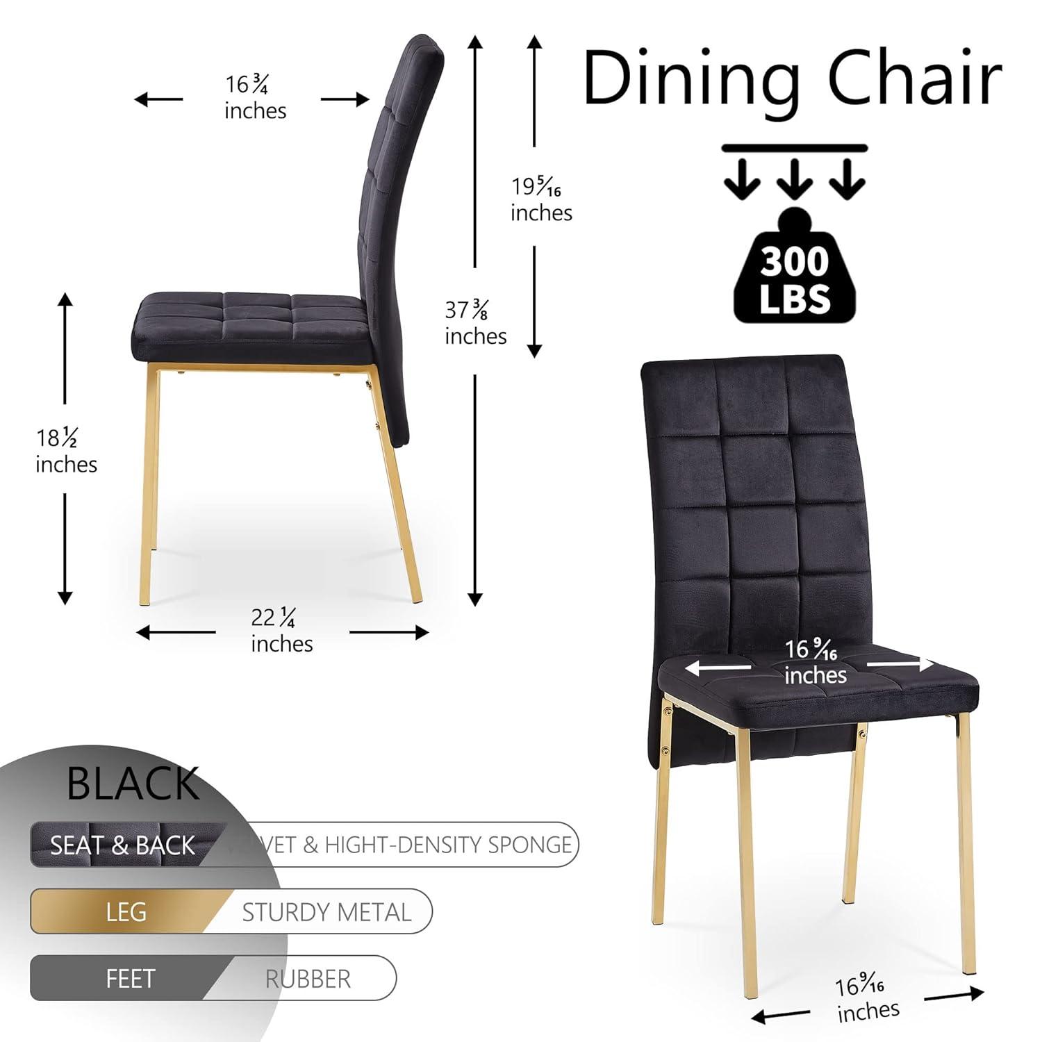 Brooklyn Velvet High Back Side Chair