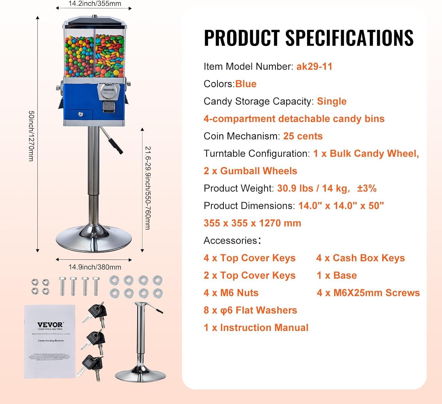 VEVOR VEVOR Gumball Machine