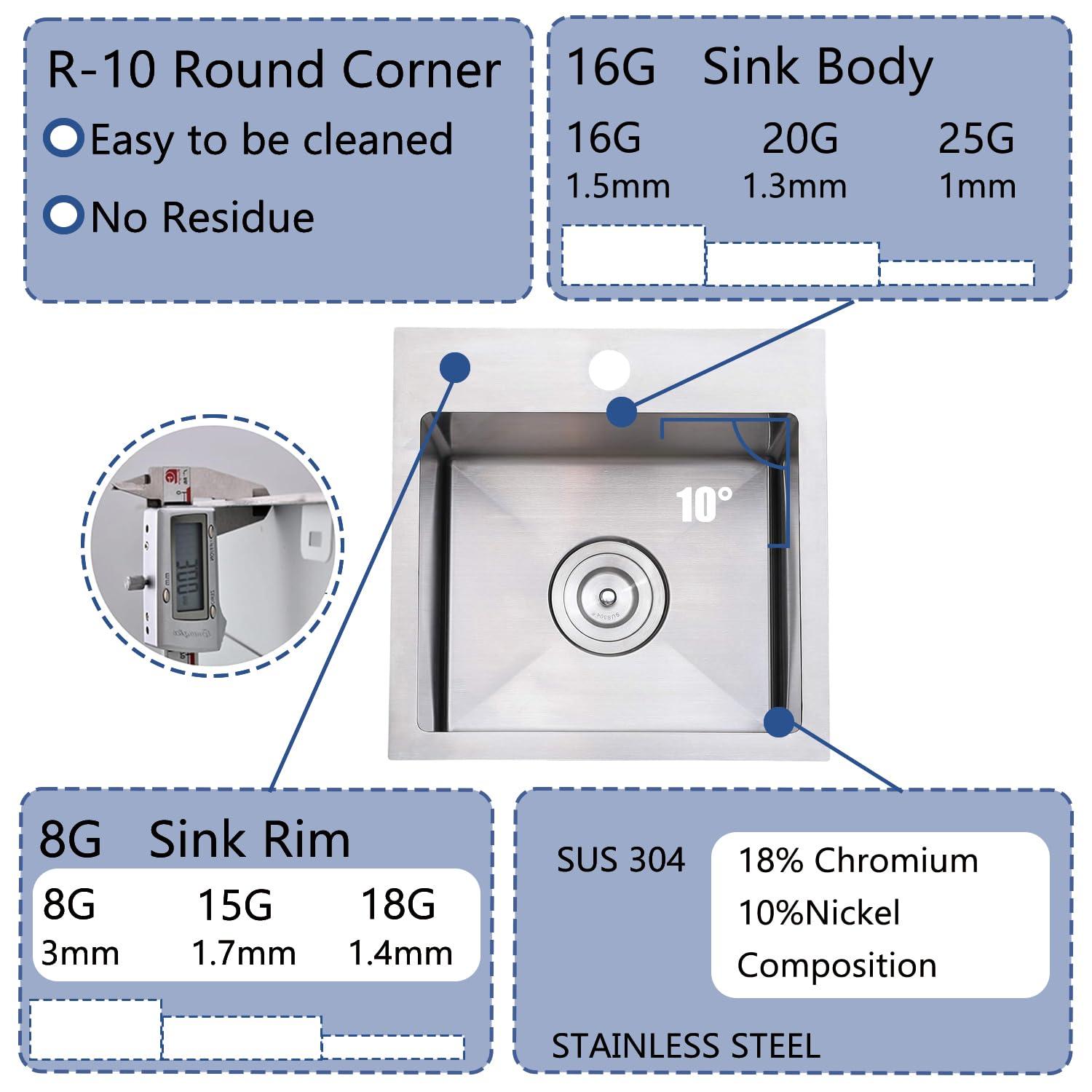 Ruvati 33-inch Apron-Front Farmhouse Kitchen Sink -Stainless Steel