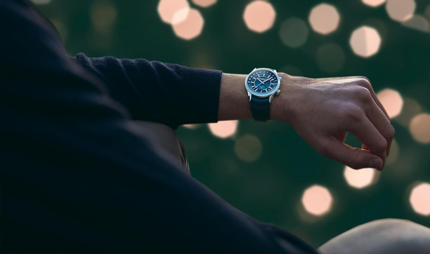 Raymond Weil Freelancer Automatic GMT Blue Dial Leather Strap Men's Watch 2761-STC-50001