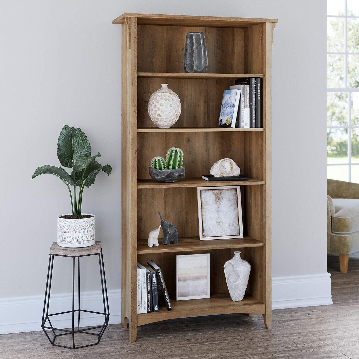 Khadesha 5 Shelf 63" Standard Bookcase